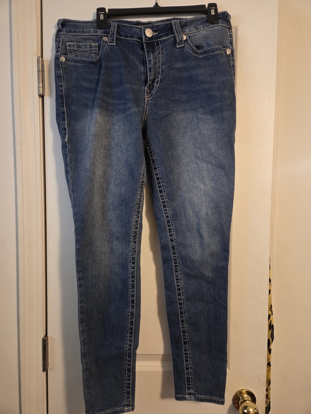 True Religion Women's Blue Skinny Jeans - Faded Indigo